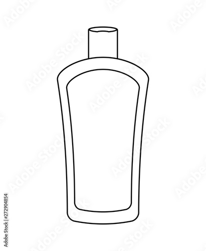 solar blocker bottle product isolated icon