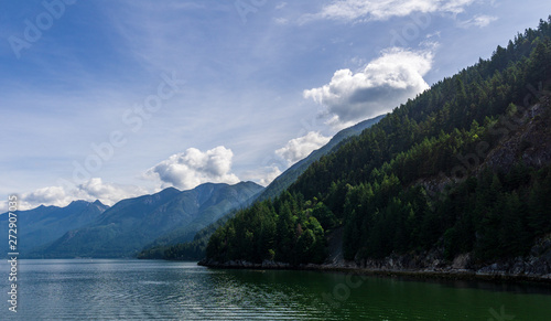 WEST VANCOUVER, CANADA - JUNE 2, 2019: landscape view of Horseshoe Bay summer morning.