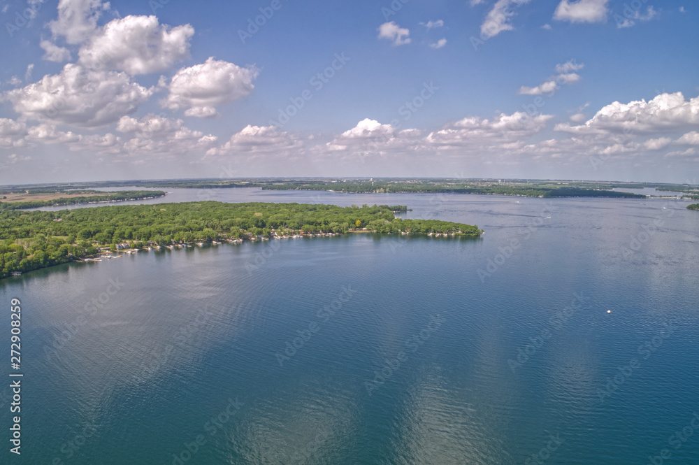 Fototapeta premium Lake Okoboji is a popular Tourist Area known as the Great Lakes of Iowa