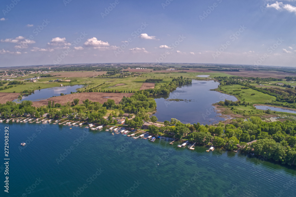 Lake Okoboji is a popular Tourist Area known as the Great Lakes of Iowa