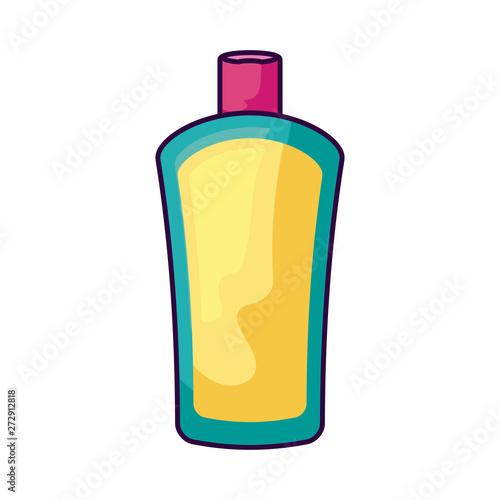 solar blocker bottle product isolated icon