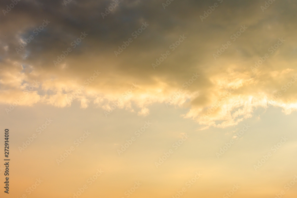 colorful dramatic sky with cloud at sunset. on river colorful dramatic sky with cloud at sunset. on river