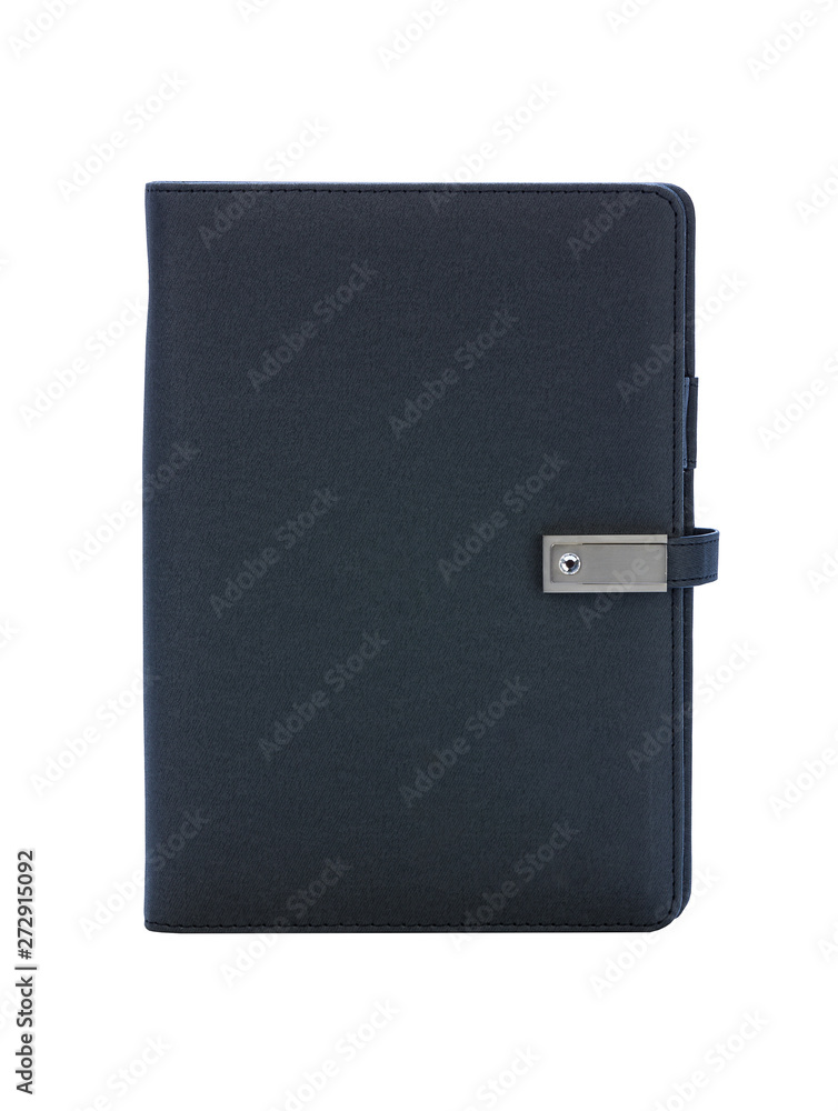 leather notebook isolated on white background. leather notebook isolated on white background.