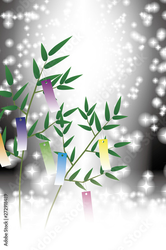 #Background #wallpaper #Vector #Illustration #design #image #Japan #china #Asia #free_size #背景 #壁紙 #ベクター #イラスト #デザイン #無料 #無料素材 #バックグラウンド #フリー素材 #イメージ #和風素材 #日本 七夕祭り,竹飾り,キラキラ,星屑,天の川,夜空,星空,短冊,満月,笹の葉