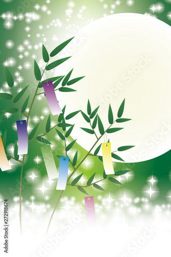 #Background #wallpaper #Vector #Illustration #design #image #Japan #china #Asia #free_size #背景 #壁紙 #ベクター #イラスト #デザイン #無料 #無料素材 #バックグラウンド #フリー素材 #イメージ #和風素材 #日本 伝統文化,七夕祭り,竹飾り,宣伝広告,星屑,天の川,短冊,無料イメージ,星空