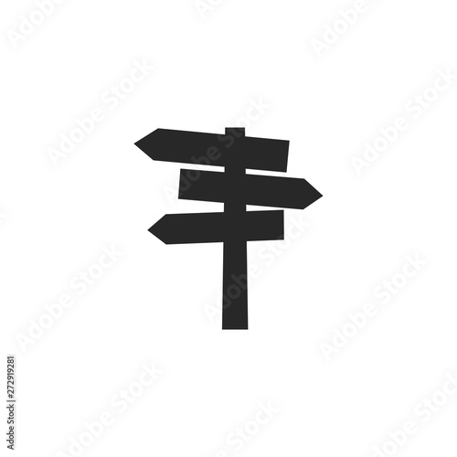 Wallpaper Mural blank signs pointing in opposite directions. direction arrow sign vector illustration Torontodigital.ca