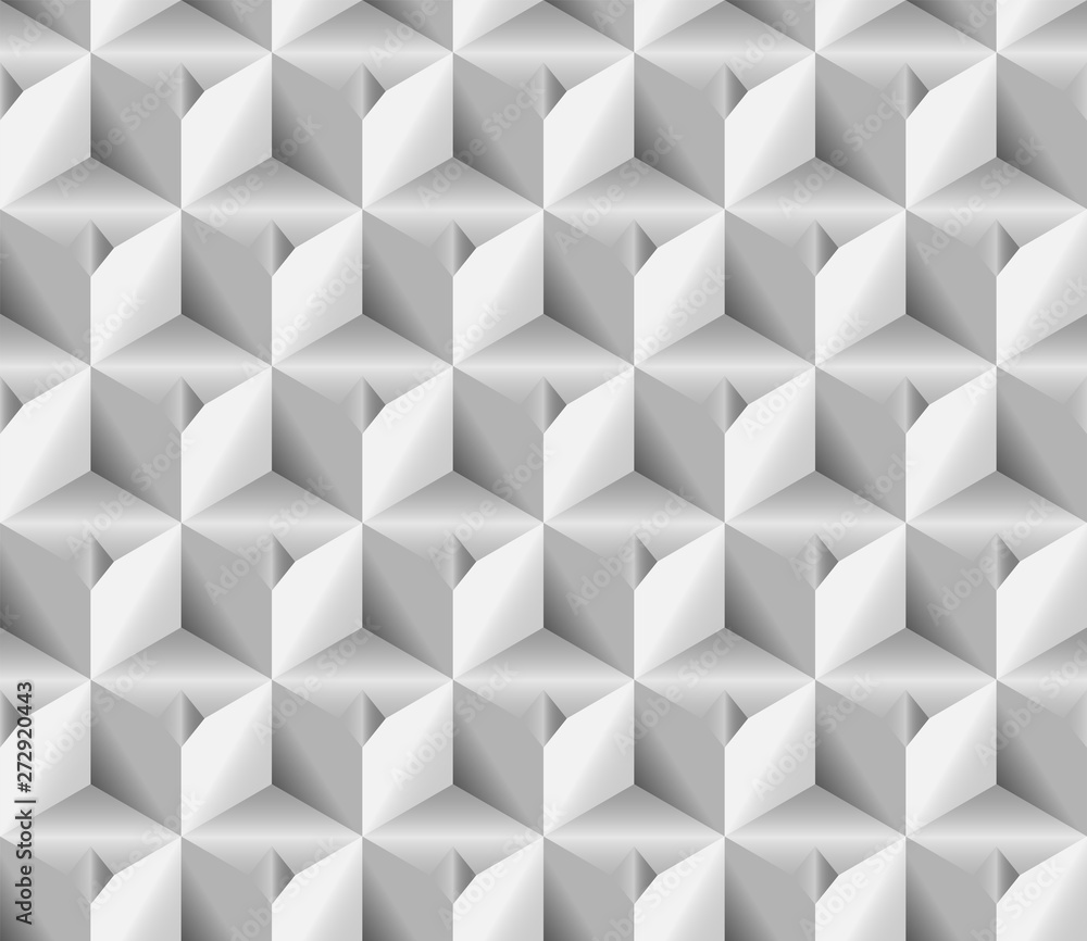 Volume realistic texture, gray 3d Cubes squares geometric pattern, design vector seamless Abstract background. use for wallpaper, webpage, tiling, layout Volume realistic texture, gray 3d Cubes squares geometric pattern, design vector seamless Abstract background. use for wallpaper, webpage, tiling, layout