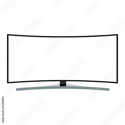 monitor isolated on white - Vector