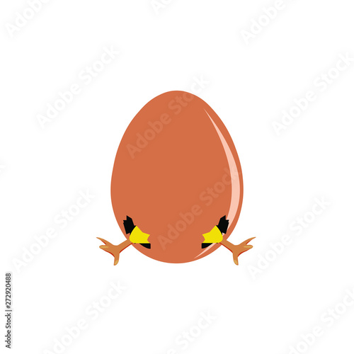 Egg on a white background - Vector