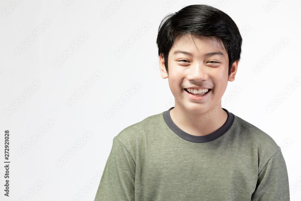 Portrait of look good asian kid isolated on white background. Portrait of look good asian kid isolated on white background.