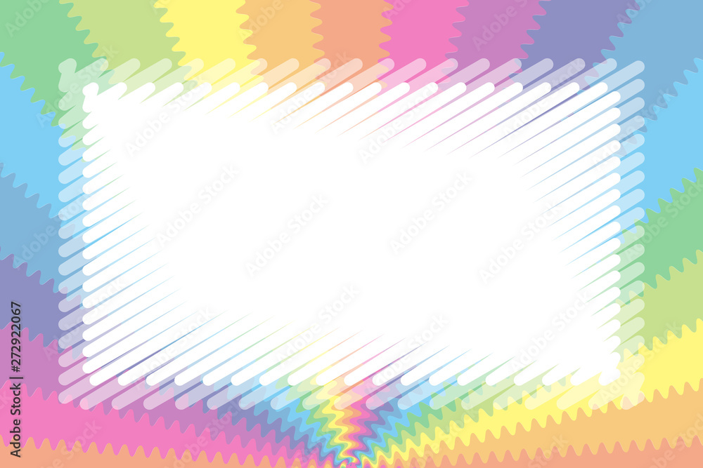 Background Wallpaper Vector Illustration Design Free Free Size Charge Free Colorful Color Rainbow Show Business Entertainment Party Image カラフル背景壁紙 パステルカラー 名札 値札 イラスト素材 キッズ ぼかし 放射 ギザギザ 波 無料 Stock Vector
