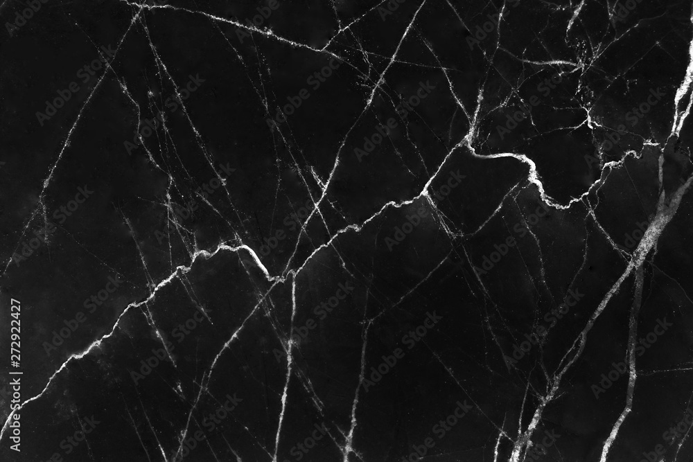 Nature black marble background with white line patterns abstract texture background