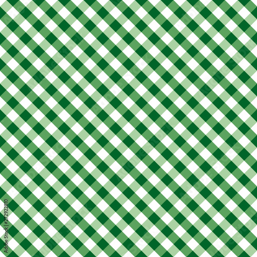 Gingham Seamless Check Cross Weave Pattern, Green and White, EPS8 includes pattern swatch that seamlessly fills any shape, for arts, crafts, fabrics, picnics, home decor, scrapbooks.