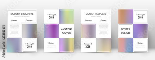 Flyer layout. Business bizarre template for Brochu