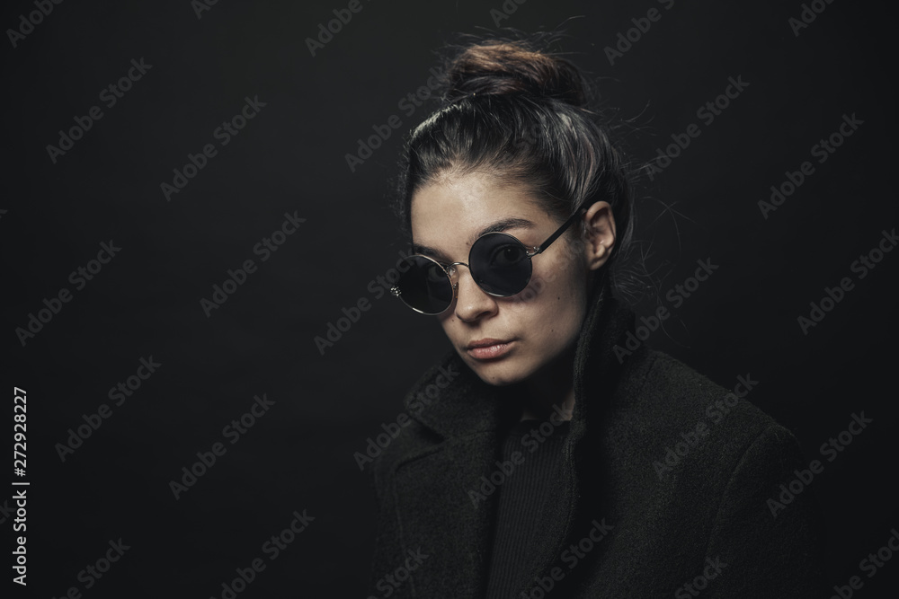 portrait of a young man in sunglasses portrait of a young man in sunglasses