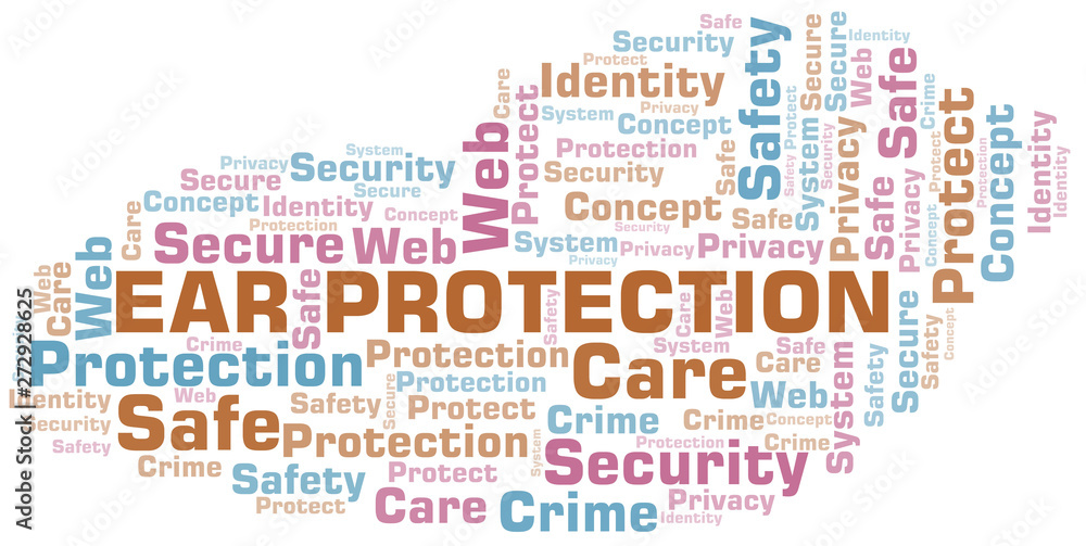 Ear Protection word cloud. Wordcloud made with text only. Ear Protection word cloud. Wordcloud made with text only.