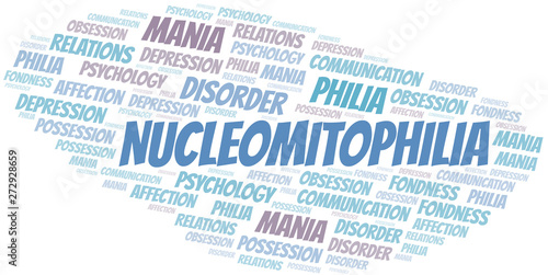 Nucleomitophilia word cloud. Type of Philia.