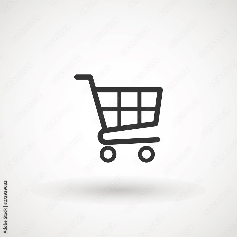 Shopping Cart Icon, flat design best vector icon. Shopping Cart Icon, flat design best vector icon.