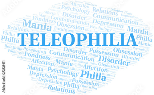 Teleophilia word cloud. Type of Philia.
