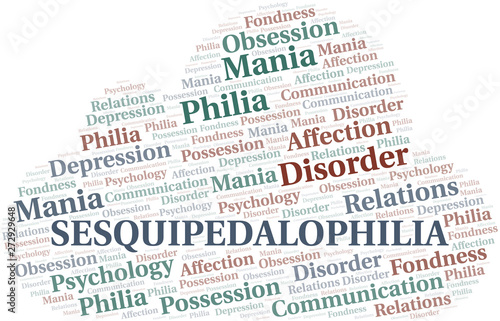 Sesquipedalophilia word cloud. Type of Philia.