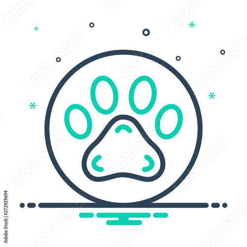 mix icon for pawprint 