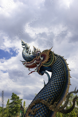 Naga in the temple of Thailand © sakdinon