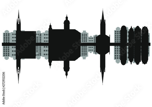 Photography city skyline of stockholm in sweden