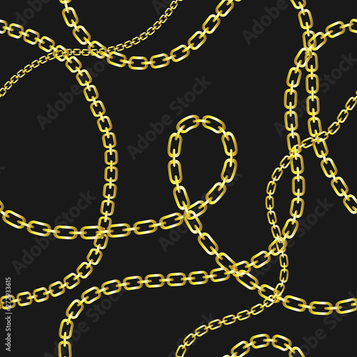 Trendy, elegant chain seamless vector pattern
