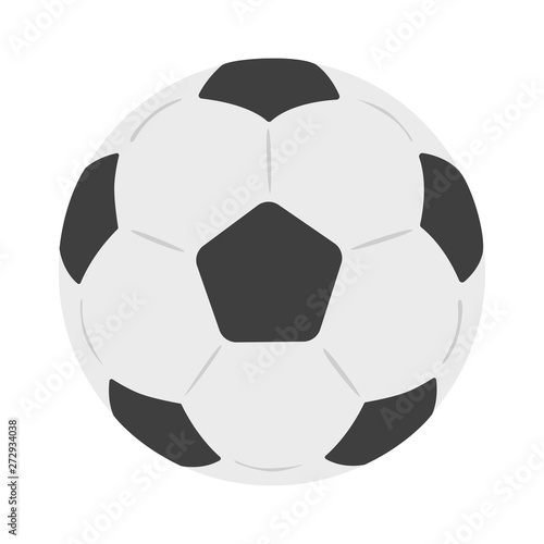 サッカーボールのイラスト。球技の一つ、サッカーで使うボール。