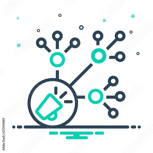 mix icon for viral marketing