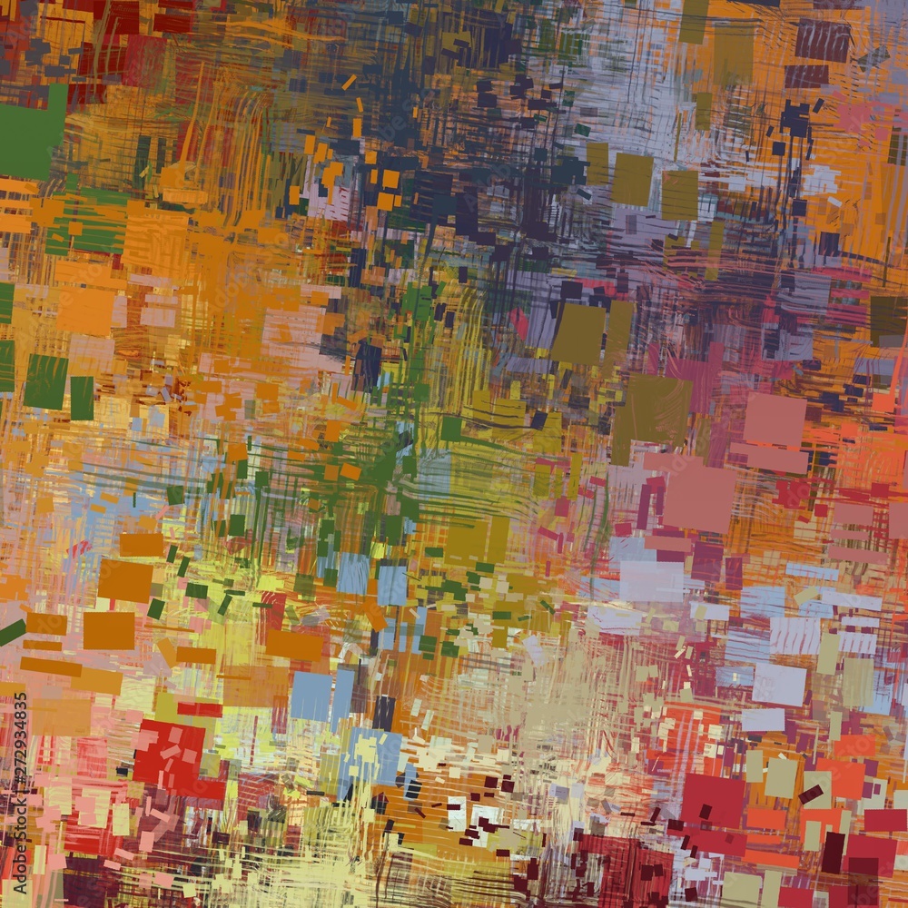 Fototapeta premium Colorful texture. 2d illustration. Digital backdrop.