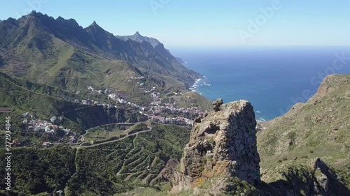 Air view on Tachero and Taganana Tenerife photo