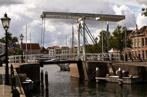 Klappbr  cke am Stadthafen Goes  Zeeland