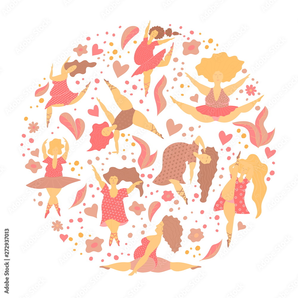 Fototapeta premium Body Positive Womens