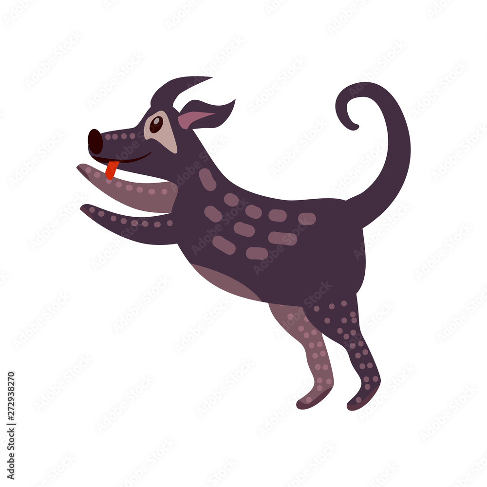 Cute dog, animal, trend cartoon style vector illustration Cute dog, animal, trend cartoon style vector illustration