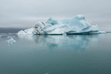 Melting floating icebergs in Jokulsarlon, Iceland