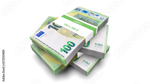 Geldbündel 100 Euro Geldscheine 2019 Bündel Geldstapel Stapel 100 €