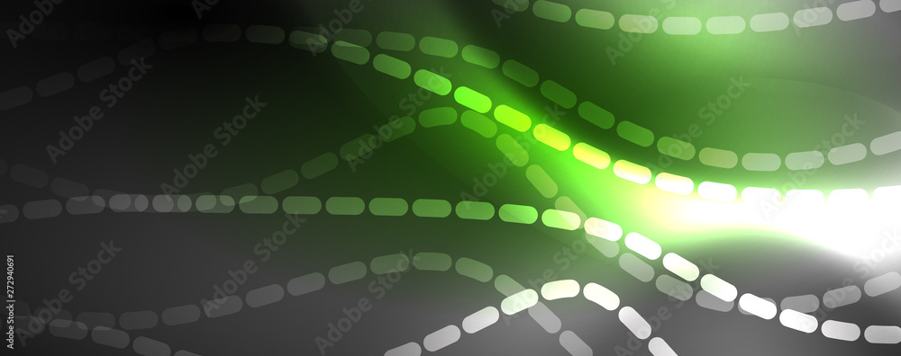 Neon vector wave lines abstract background, magic futuristic techno design Neon vector wave lines abstract background, magic futuristic techno design
