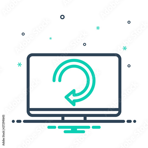 mix icon for lan network