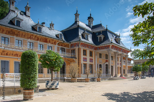 Dresden in Saxony- palace Pillnitz near the Elbe river © Marcin