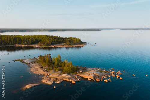 Fotografija Islands of the Baltic Sea. View from a height