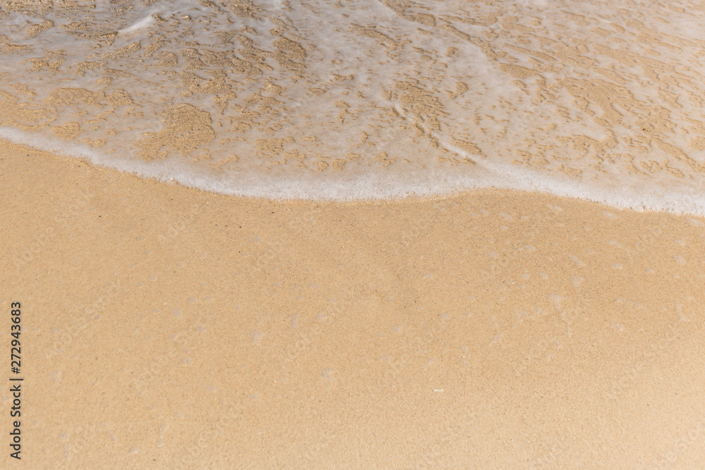 Close up of soft wave of ocean on the sand, background. Close up of soft wave of ocean on the sand, background.