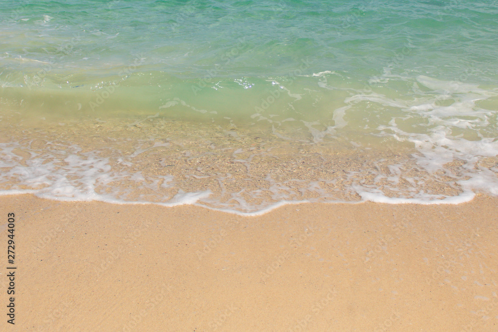Close up of soft wave of ocean on the sand, background. Close up of soft wave of ocean on the sand, background.
