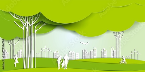 environmental and eco-friendly technologies, energy saving, ecological recycling.