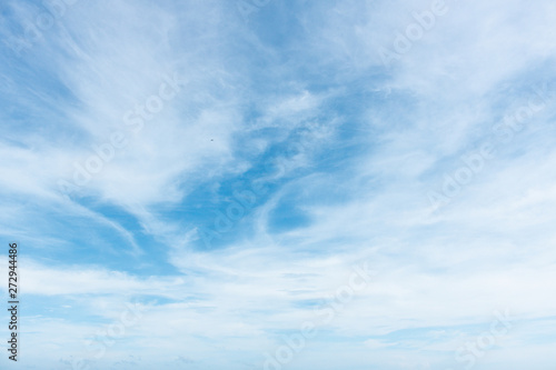 Blue sky with clouds  can use as background. - Image