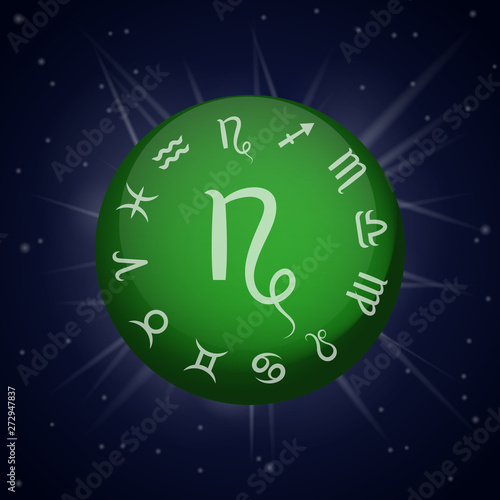 Capricorn zodiac sign.
