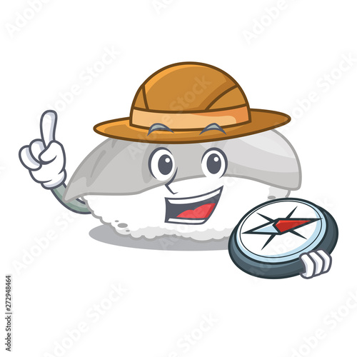 Explorer ika sushi in the cartoon shape