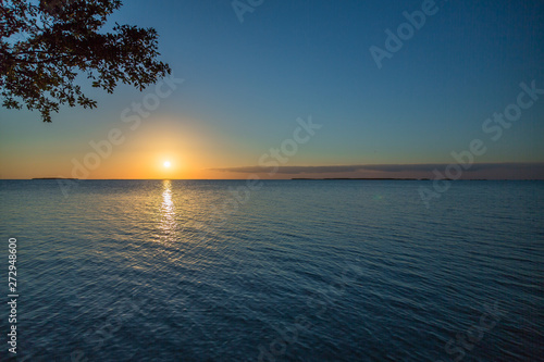 Sunset in Key Largo. Exposure done in this beautiful island of the Keys  USA.Shot with Canon 5D Mark III  and low ISO  lightly processing for taking advantage of the lovely view and light.