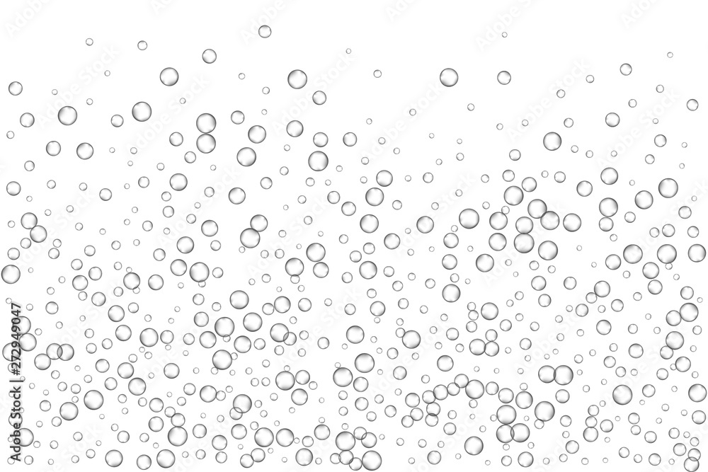 Air bubbles, oxygen, champagne crystal clear, isolated on white background modern design. Vector illustration EPS 10. Air bubbles, oxygen, champagne crystal clear, isolated on white background modern design. Vector illustration EPS 10.