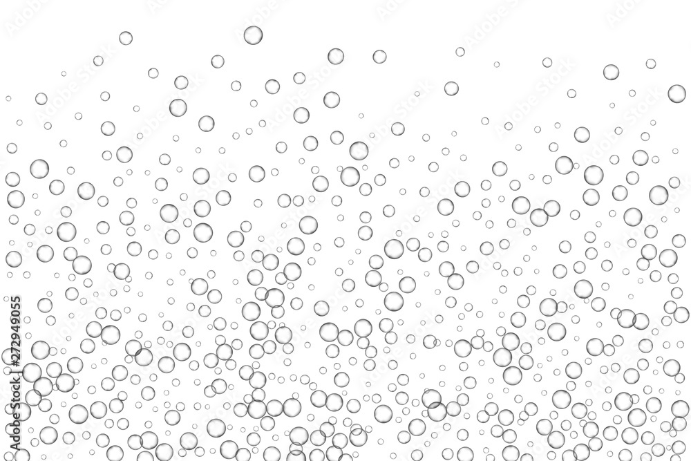 Air bubbles, oxygen, champagne crystal clear, isolated on white background modern design. Vector illustration EPS 10. Air bubbles, oxygen, champagne crystal clear, isolated on white background modern design. Vector illustration EPS 10.